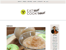 Tablet Screenshot of eatrightcooktonight.com